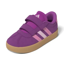 Sneakers viola da bambina con chiusura a strappo adidas VL Court 3.0