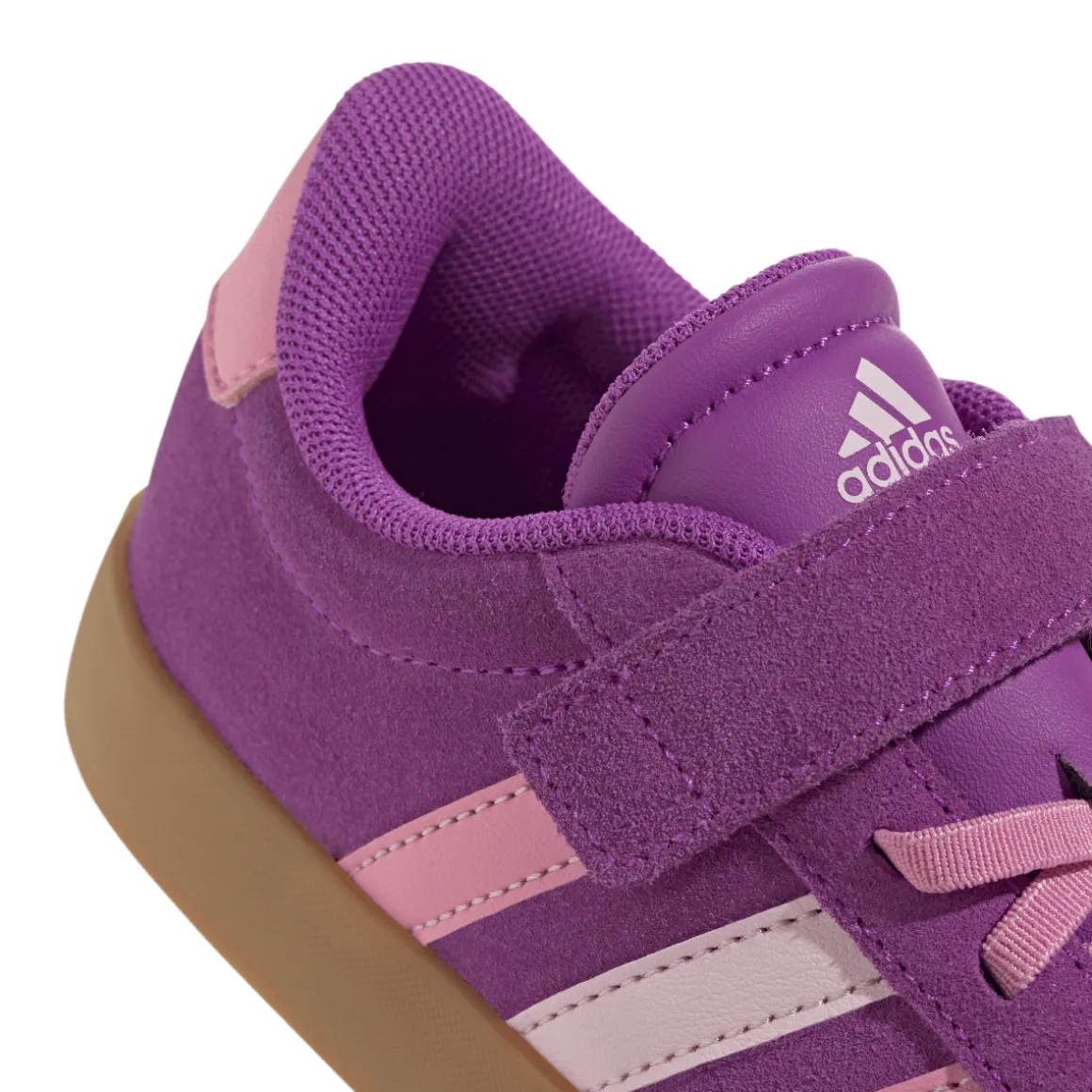 Sneakers viola da Bambina con chiusura a strappo VL COURT 3.0 adidas