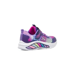 Sneakers viola da bambina con luci Skechers S Lights Rainbow