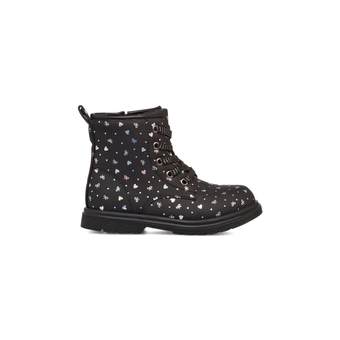 Stivaletti da ragazza neri con dettagli glitter Le Scarpe di Alice