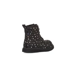 Stivaletti da ragazza neri con dettagli glitter Le Scarpe di Alice