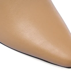 Stivaletti beige da Donna con tacco a rocchetto 7 cm Lora Ferres