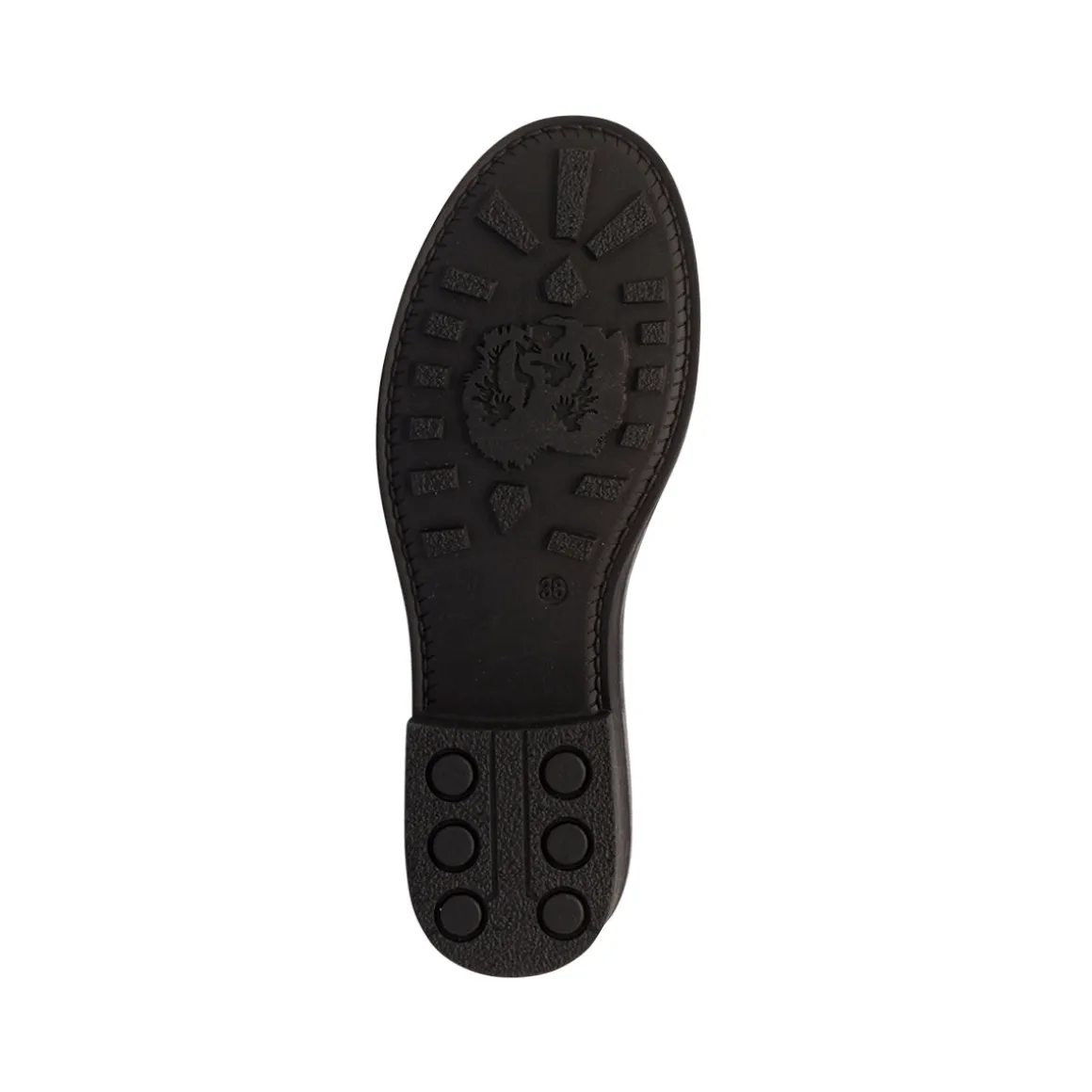 Stivaletti biker boots da donna neri con fibbie e borchie Lora Ferres