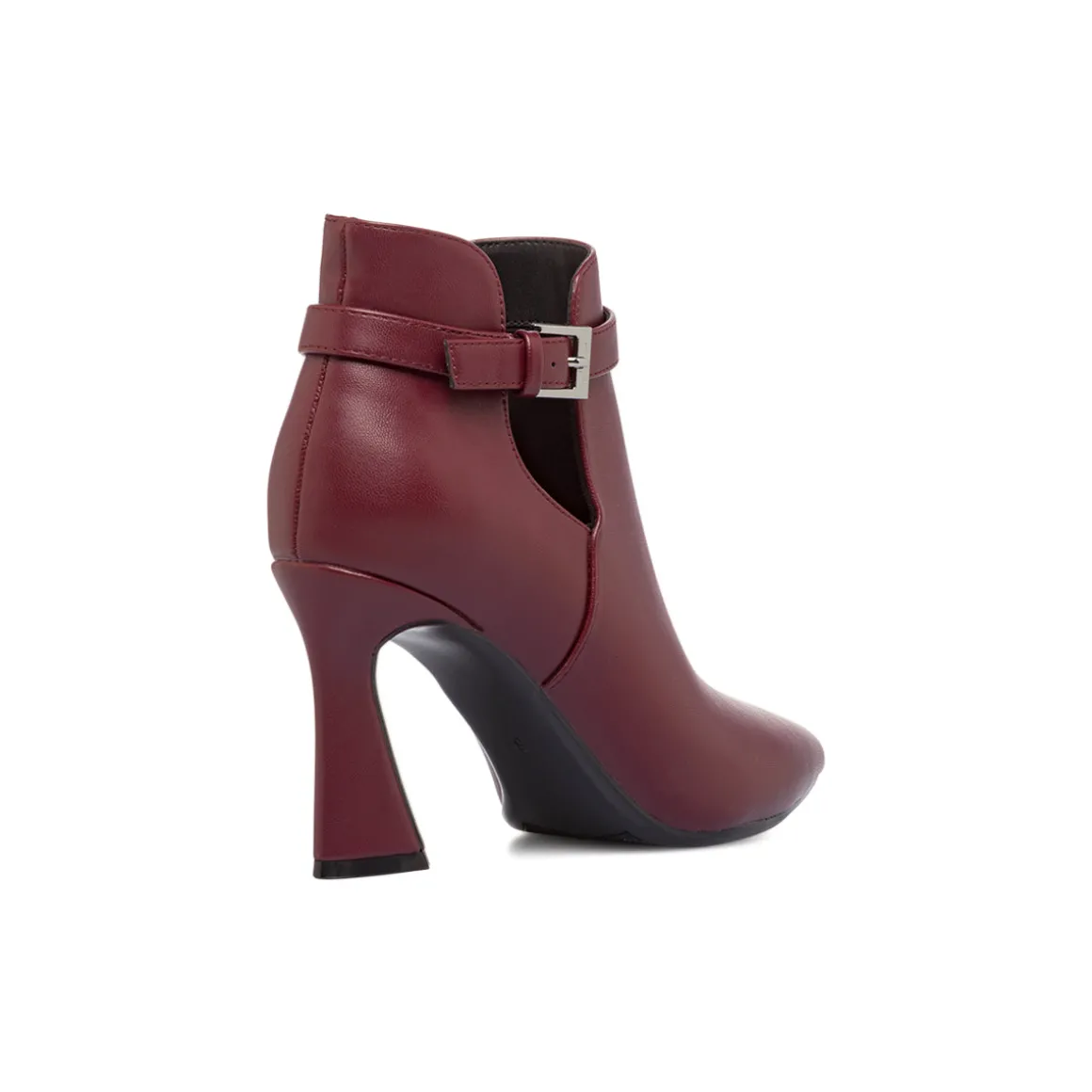 Stivaletti Bordeaux da Donna con tacco 8,5 cm e fibbia Lora Ferres