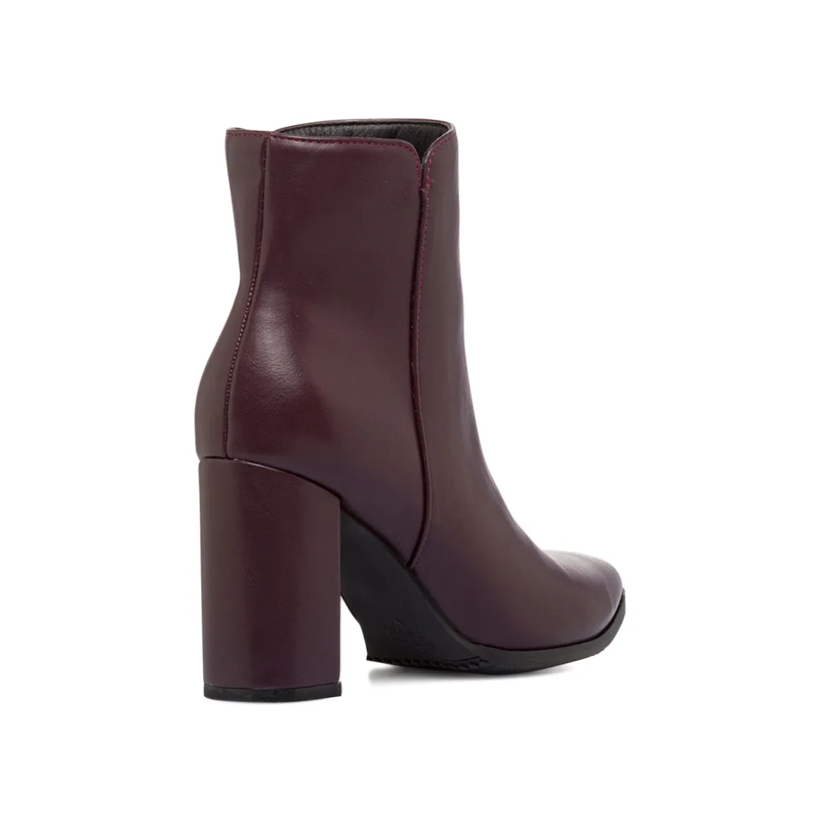 Stivaletti bordeaux da Donna con tacco a colonna 9 cm Lora Ferres