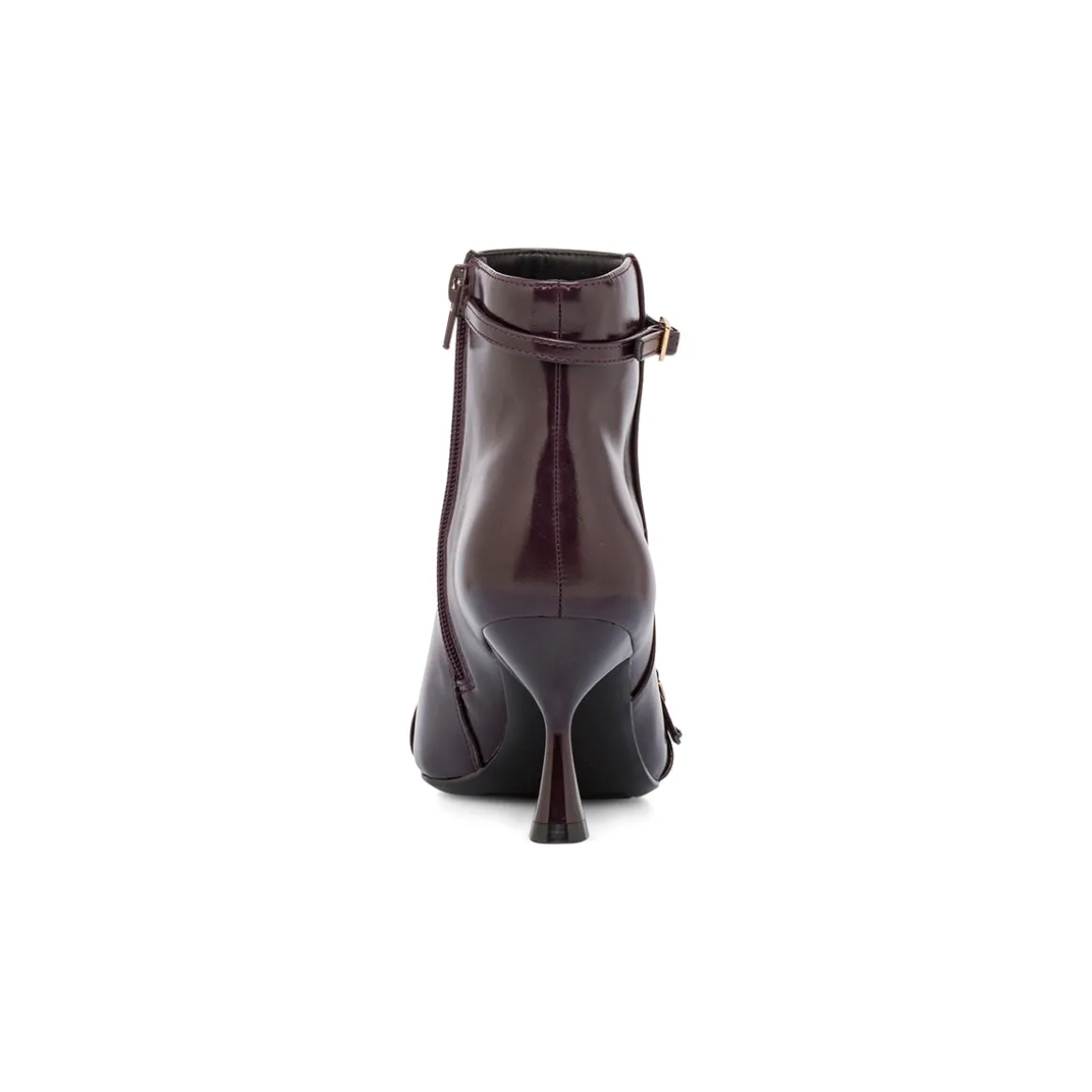 Stivaletti Bordeaux da Donna con fibbie e tacco 7,5 cm Swish Jeans