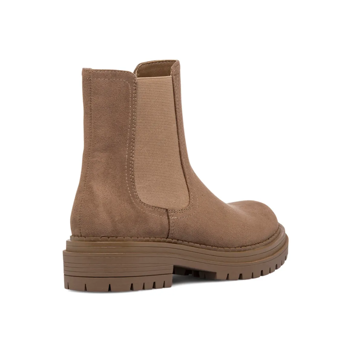 Stivaletti Chelsea da donna color taupe con suola chunky Swish Jeans