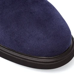 Stivaletti Chelsea da Uomo Blu effetto scamosciato Riflessi Urbani