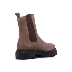 Stivaletti Chelsea Marroni da Donna in suede effetto scamosciato Primopiano