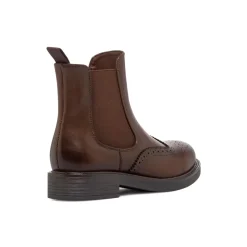 Stivaletti Chelsea marroni da Donna con dettagli Brogue Lora Ferres