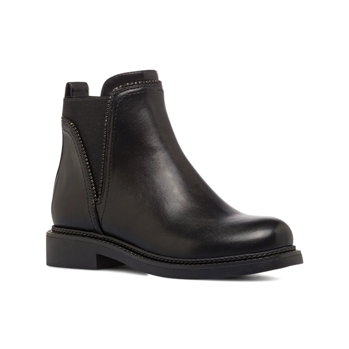 Stivaletti Chelsea neri da Donna con zip e borchie Lora Ferres