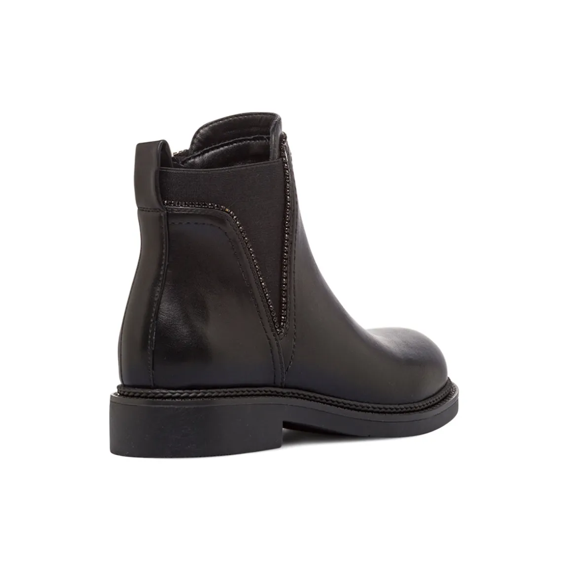Stivaletti Chelsea neri da Donna con zip e borchie Lora Ferres