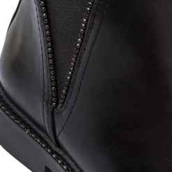 Stivaletti Chelsea neri da Donna con zip e borchie Lora Ferres