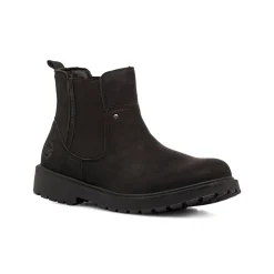 Stivaletti Chelsea neri da uomo con elastico laterale Nautica Jeans
