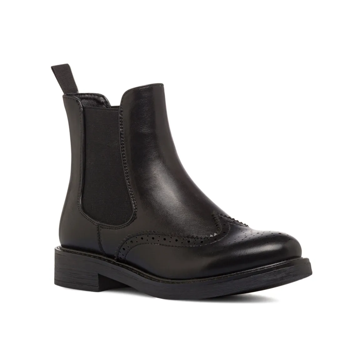 Stivaletti Chelsea neri da Donna con dettaglio Brogue Lora Ferres