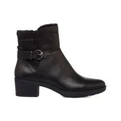 Stivaletti comfort da donna neri con tacco 5 cm P Soft