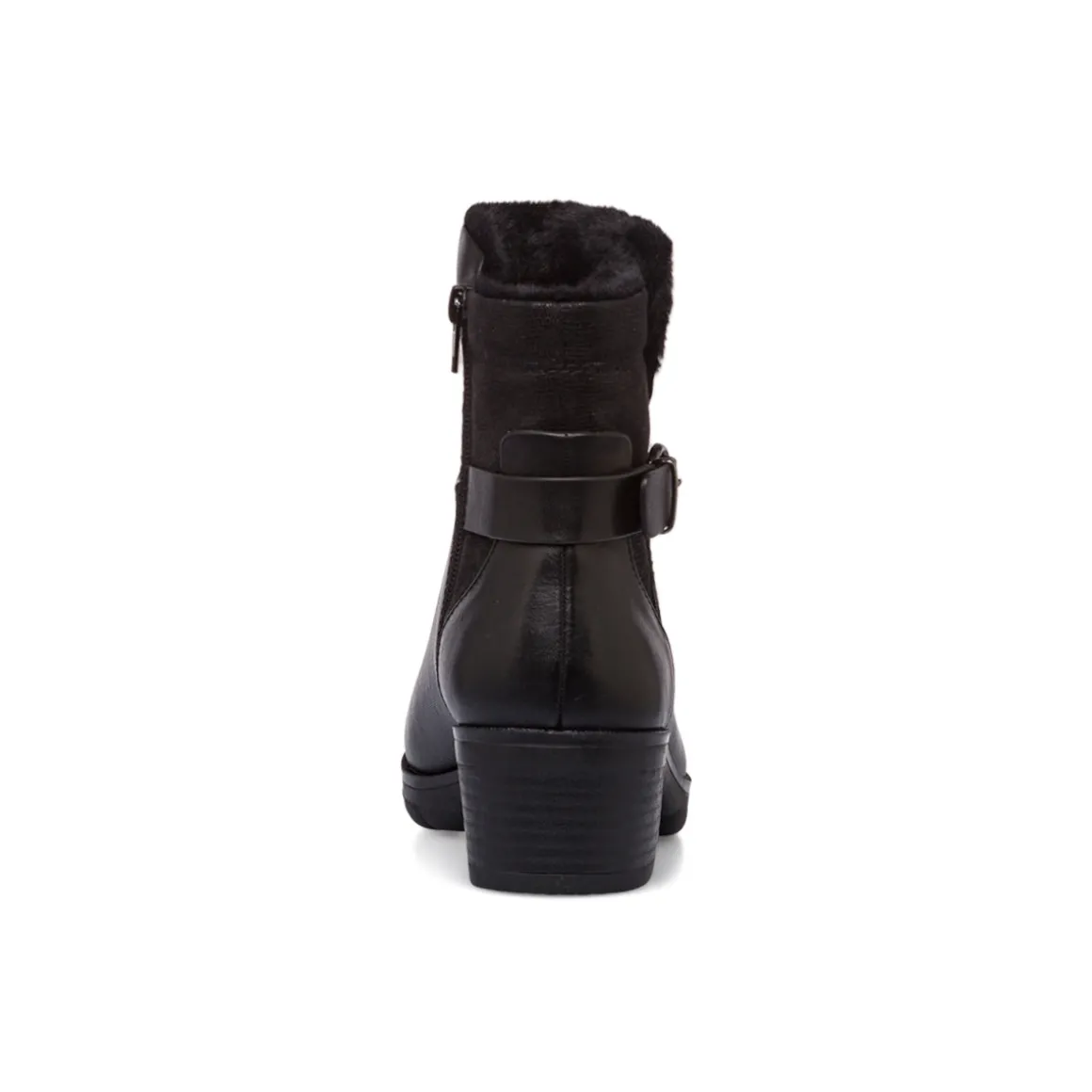 Stivaletti comfort da donna neri con tacco 5 cm P Soft