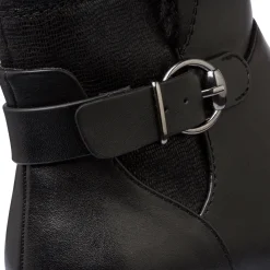 Stivaletti comfort da donna neri con tacco 5 cm P Soft
