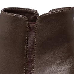 Stivaletti comfort da donna marroni con tacco 8,5 cm P Soft