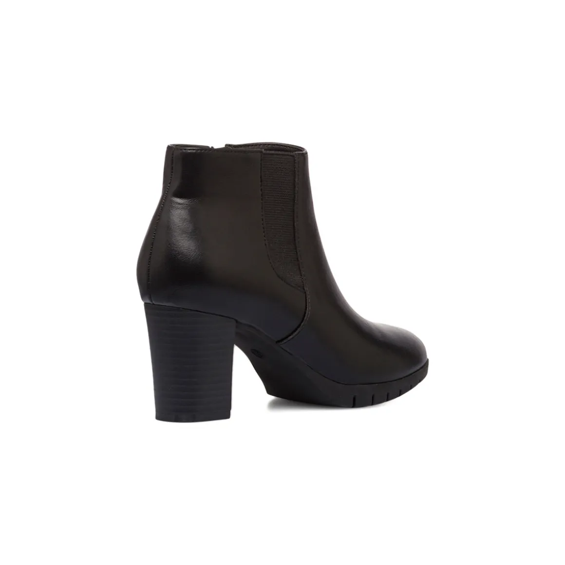 Stivaletti comfort neri da donna con tacco 7 cm P Soft
