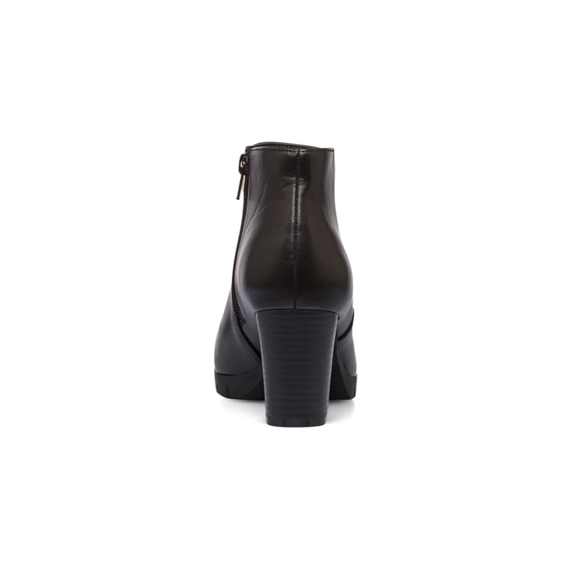 Stivaletti comfort neri da donna con tacco 7 cm P Soft