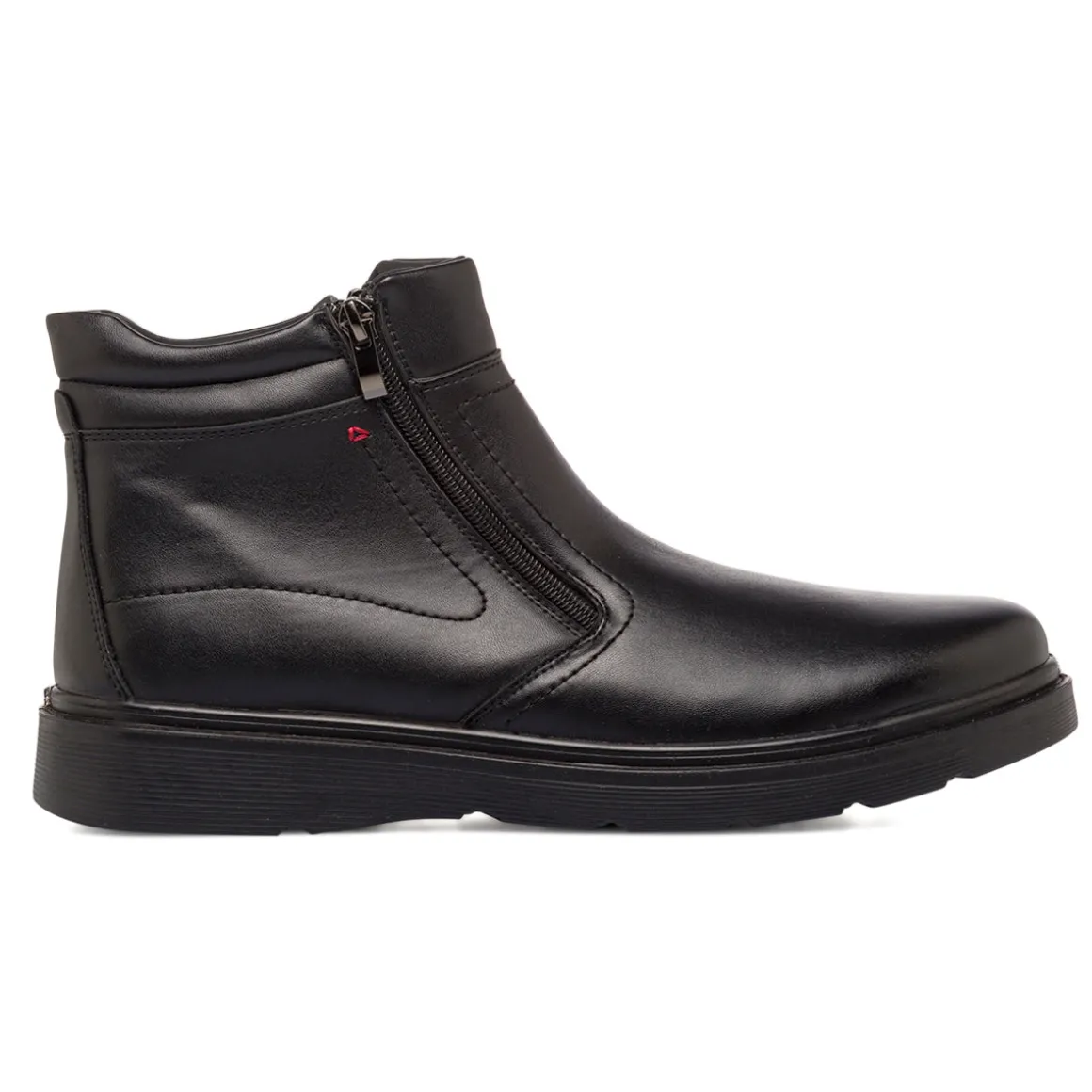 Stivaletti comfort neri da Uomo con zip laterale P Soft