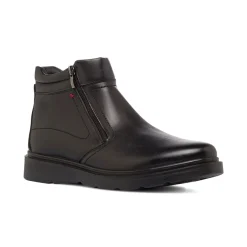 Stivaletti comfort neri da Uomo con zip laterale P Soft