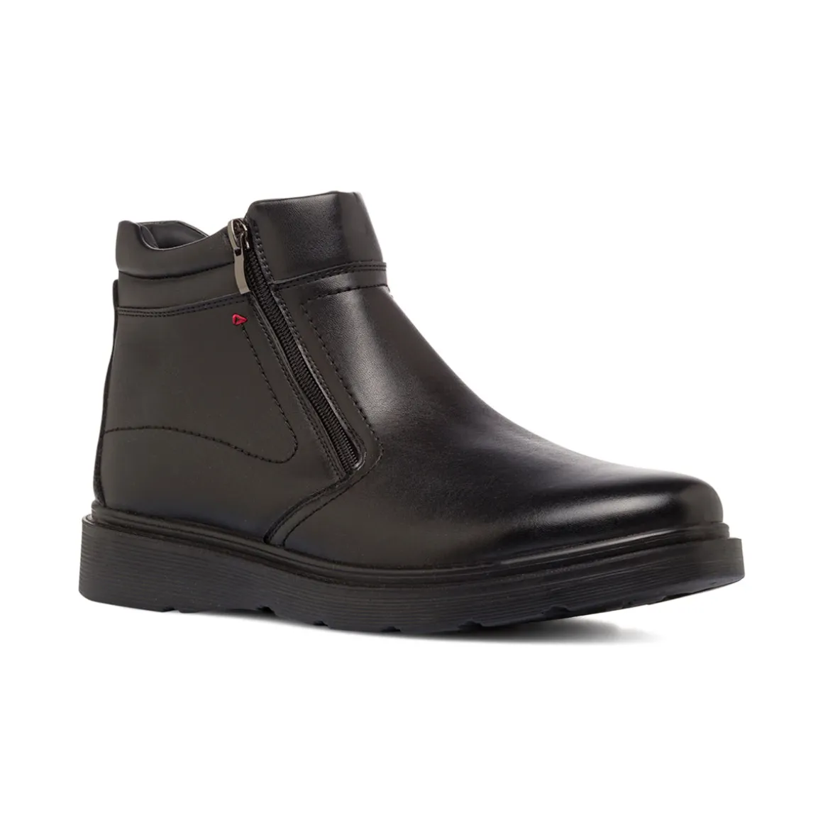 Stivaletti comfort neri da Uomo con zip laterale P Soft
