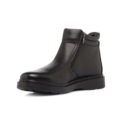 Stivaletti comfort neri da Uomo con zip laterale P Soft