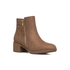 Stivaletti comfort taupe da Donna con tacco 5 cm P Soft