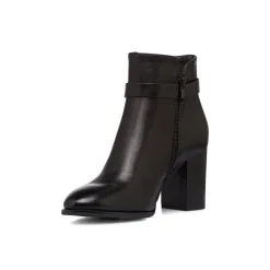 Stivaletti con tacco 7,5 cm da donna neri Lora Ferres