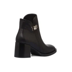 Stivaletti con tacco 6,5 cm da donna neri Lora Ferres