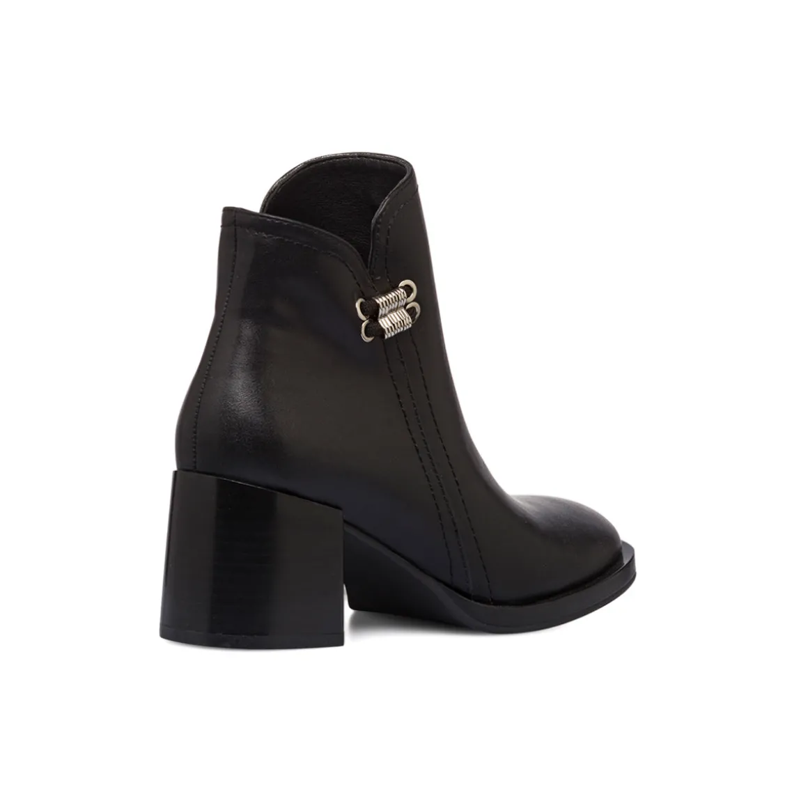 Stivaletti con tacco 6,5 cm da donna neri Lora Ferres