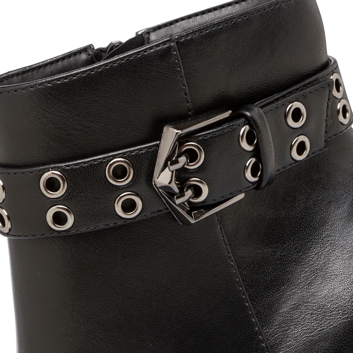Stivaletti con tacco 8,5 cm neri da donna Lora Ferres con cinturino