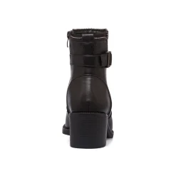 Stivaletti con tacco 6 cm neri da donna con fibbia e borchie Lora Ferres