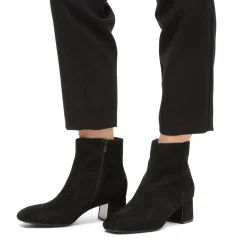 Stivaletti con tacco 5,5 cm da donna neri effetto scamosciato Lora Ferres