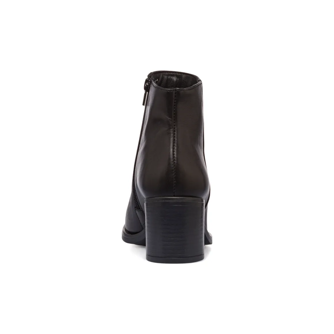 Stivaletti con tacco 6,5 cm da donna neri in pelle P Essentials