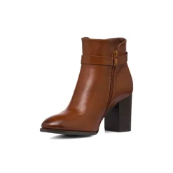 Stivaletti con tacco 8 cm da donna marroni Lora Ferres