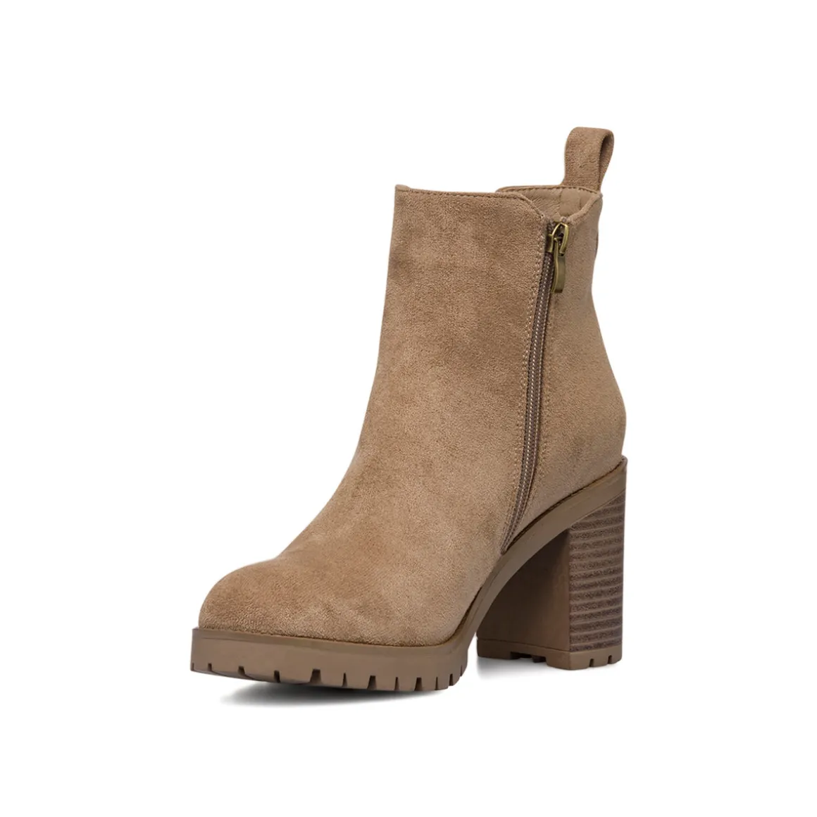 Stivaletti con tacco 8,5 cm taupe da donna Lora Ferres