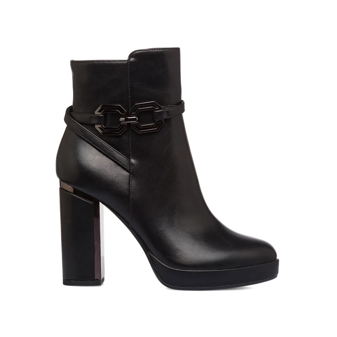 Stivaletti con tacco 10 cm e con dettaglio in metallo da donna Lora Ferres
