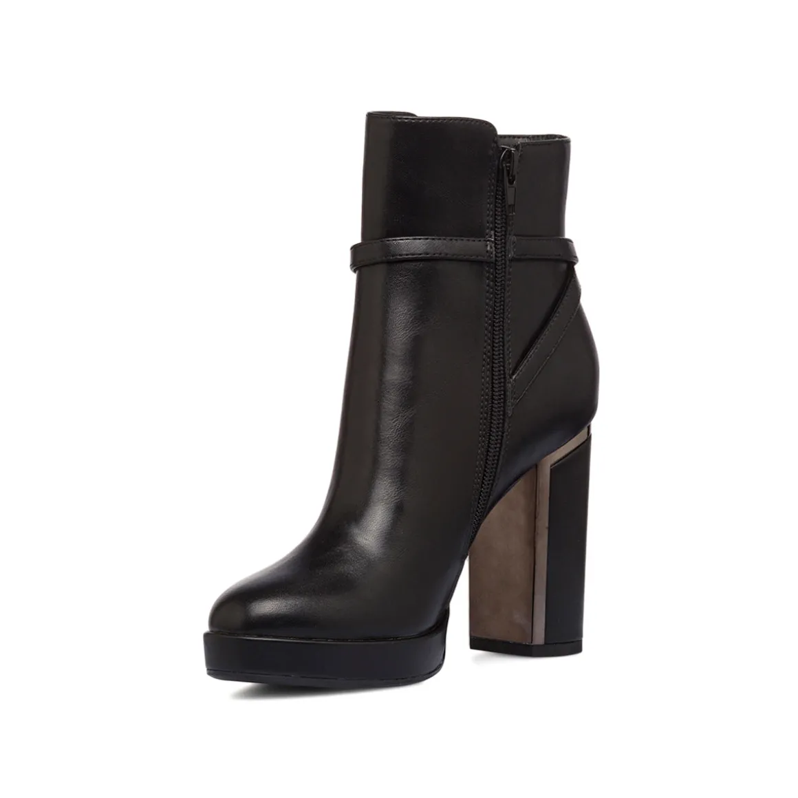 Stivaletti con tacco 10 cm e con dettaglio in metallo da donna Lora Ferres