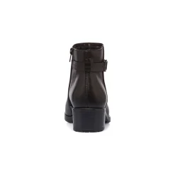 Stivaletti con tacco da donna neri in pelle P Essentials