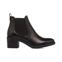 Stivaletti con tacco da donna neri in pelle P Essentials
