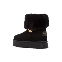 Stivaletti cozy bootd da Ragazza neri Solo Soprani con finta pelliccia