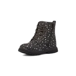 Stivaletti da bambina neri con dettagli argento Le Scarpe di Alice