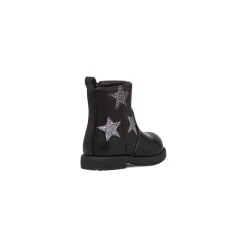 Stivaletti da bambini neri con dettaglio stelle glitterate Le Scarpe di Alice
