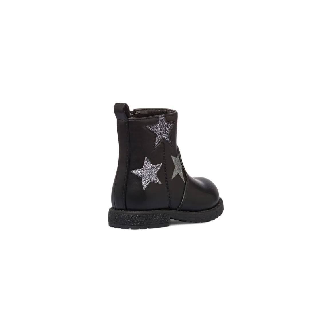 Stivaletti da bambini neri con dettaglio stelle glitterate Le Scarpe di Alice