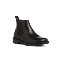 Stivaletti da donna neri P Essentials in pelle