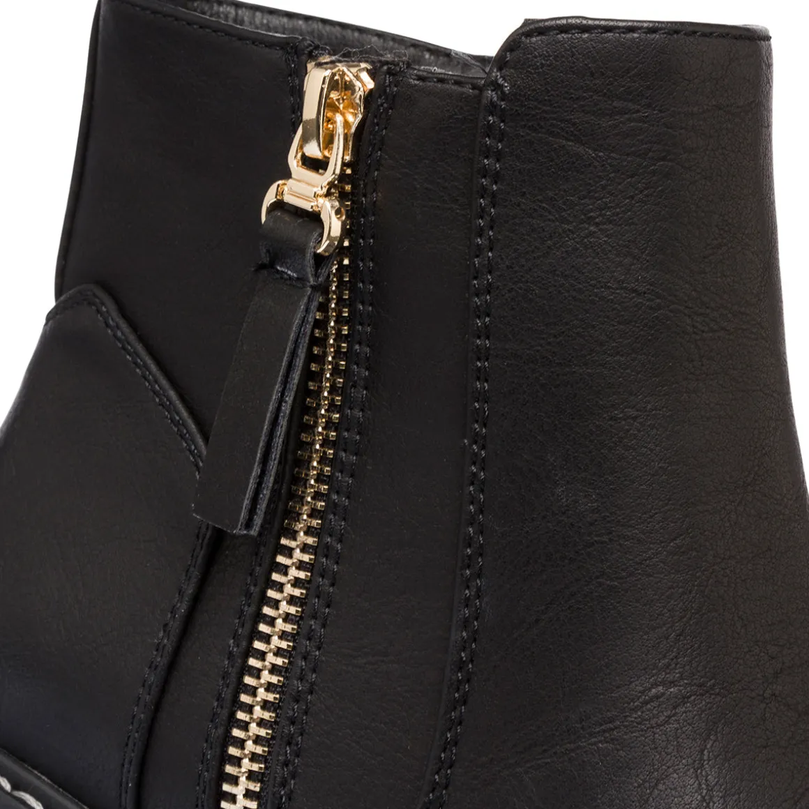 Stivaletti da donna neri con doppia zip Lora Ferres