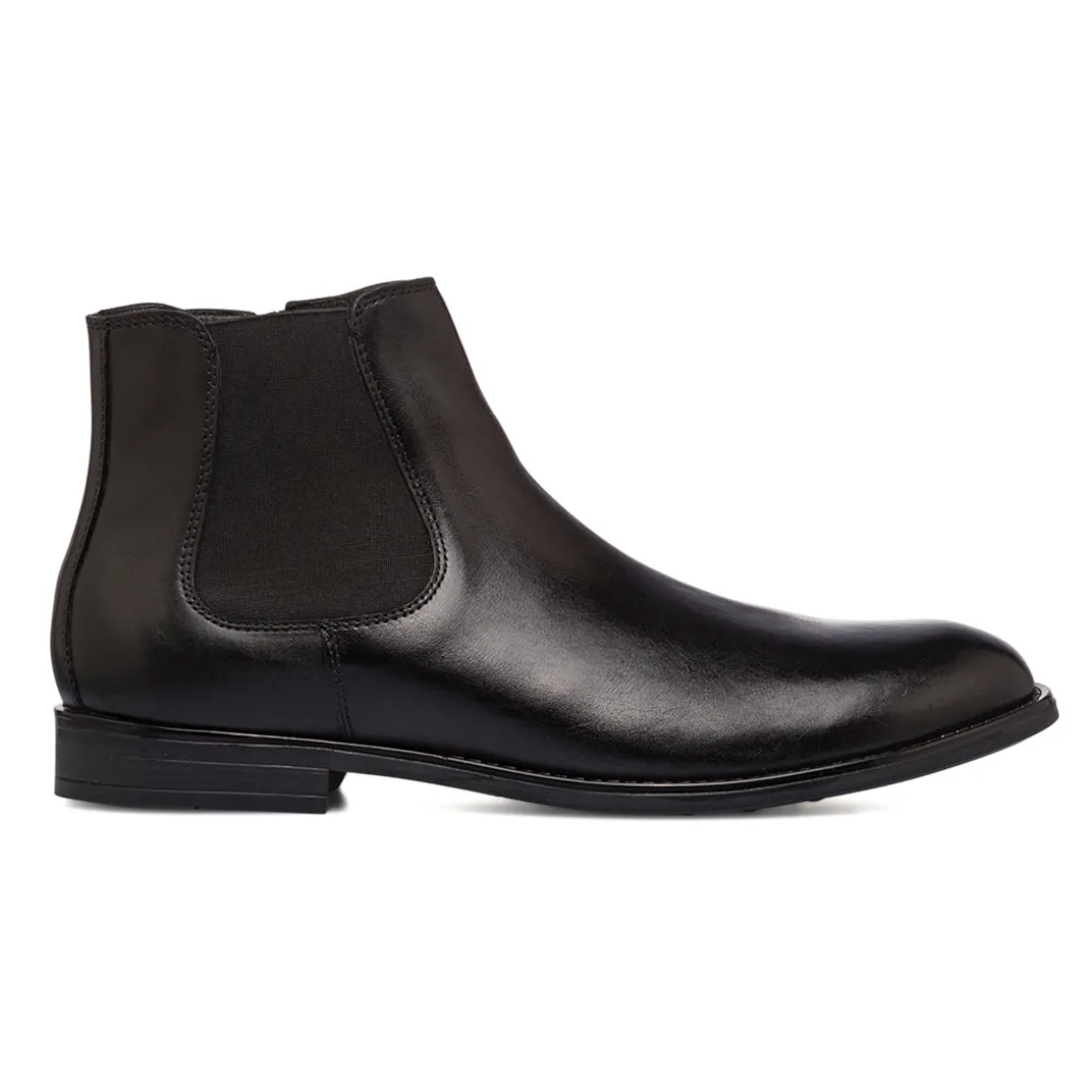 Stivaletti eleganti con fascia elastica neri in pelle da uomo La Cuoieria